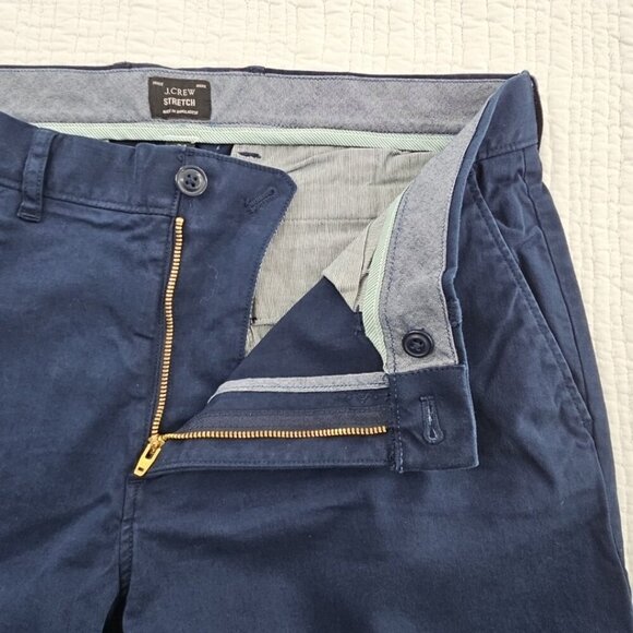 J.Crew Men's $98 250 Skinny Fit Pant Stretch Chino Navy 34X32 AB613 NWOT Classic - Picture 12 of 16